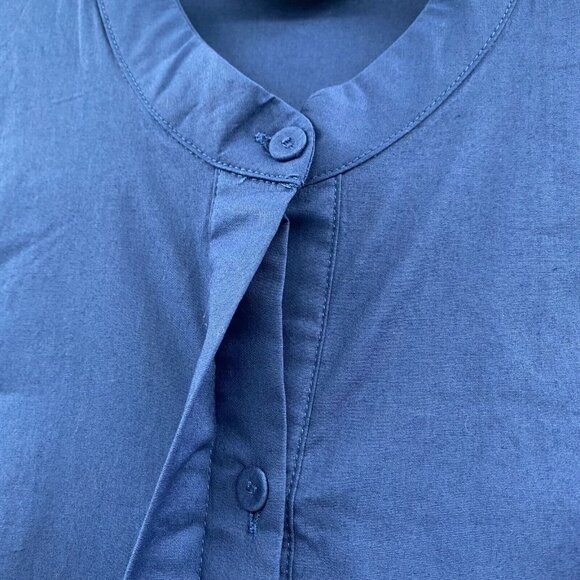 Tuckernuck Women's Navy Blue Cotton Royal Shirt Dress Mini Length sz XS NWOT - Picture 6 of 7